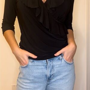 White House Black Market Elegant Black Dress